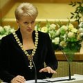 Prisiekusi Seime kadenciją pradėjo Lietuvos prezidentė Dalia Grybauskaitė