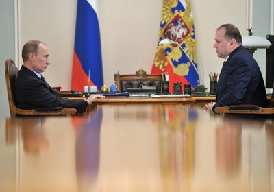 Vladimiras Putinas ir Kaliningrado srities gubernatorius Nikolajus Cukanovas 