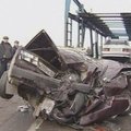 Dešimtys automobilių susidūrė greitkelyje pietų Rusijoje