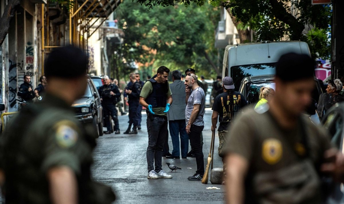 Atėnų policija atlieka reidus Eksarchijoje