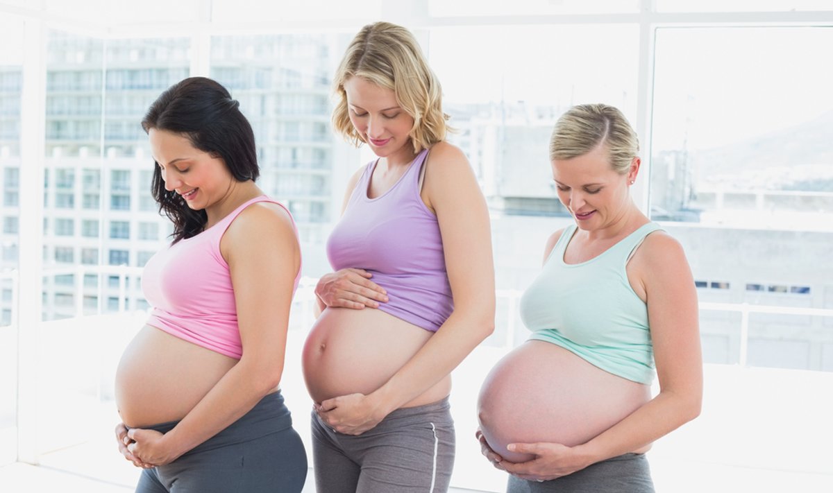 nėštumas, nėščioji, nėščia, kursai, mankšta, sportas