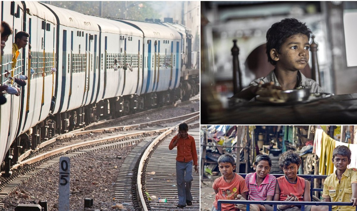Garsi traukinyje pasimetusio berniuko istorija papasakojo pasauliui apie skurstančių Indijos vaikų kasdienybę.