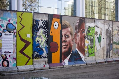 Berlyno sienos fragmentas Los Andžele