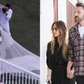 Jennifer Lopez ir Benas Affleckas susituokė antrą kartą: nuotaka pasipuošė garsių mados namų suknele