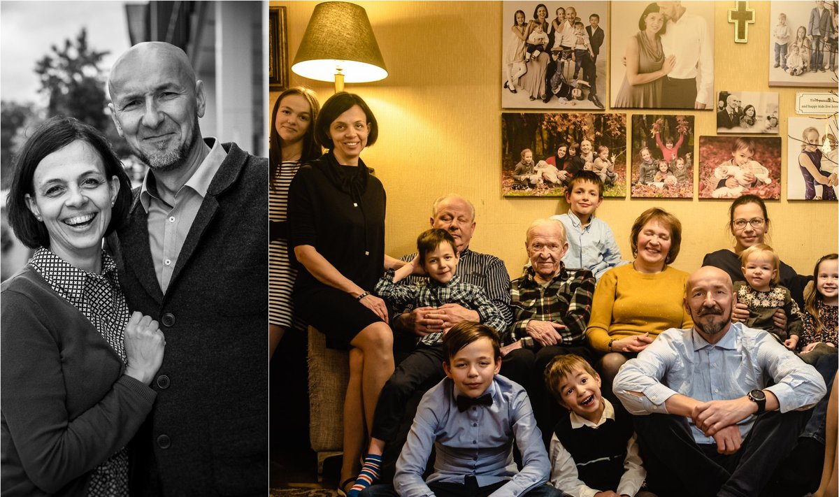 Vytautas Salinis su šeima