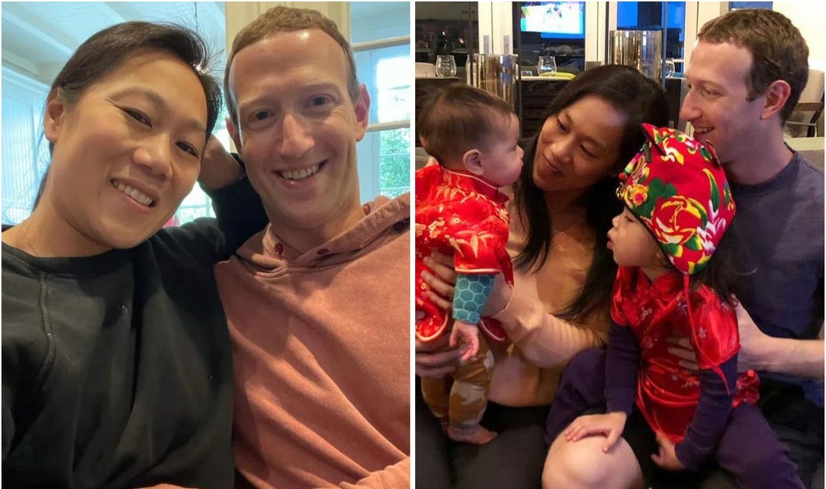 Markas Zuckerbergas su šeima