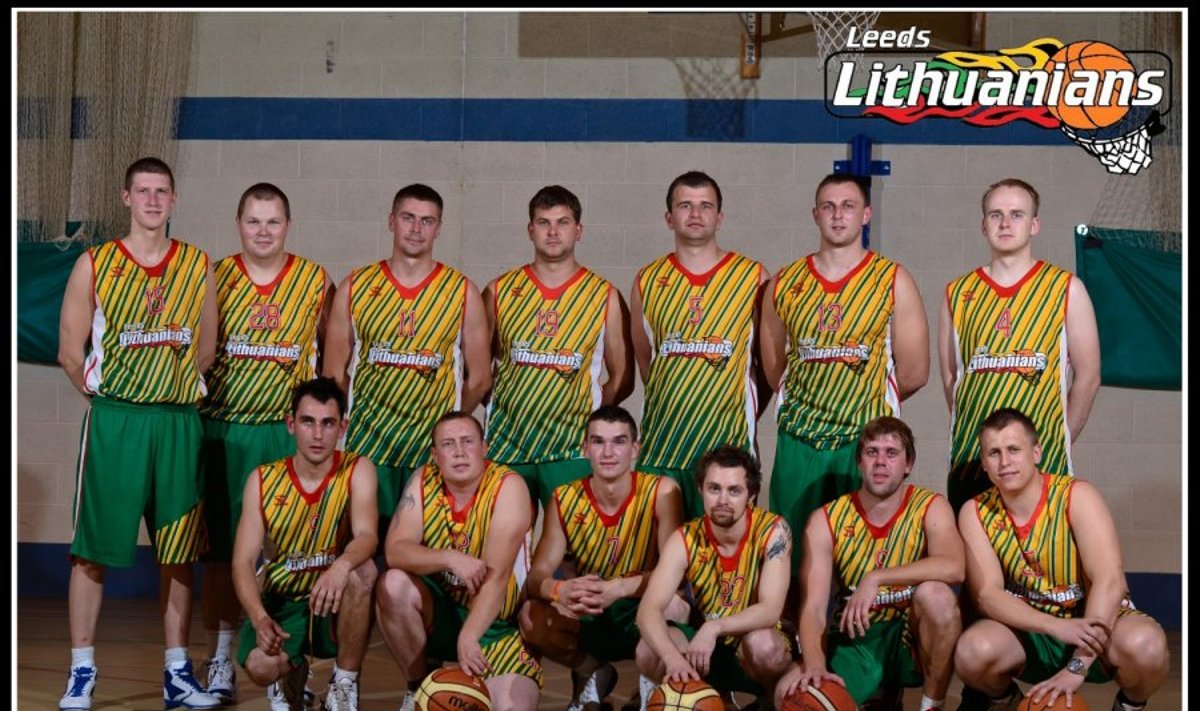 ,,Leeds Lithuanians Basketball Club“ komanda.