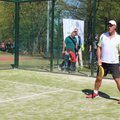 Padelio teniso turnyre Vilniuje „Visos žvaigždės“ įveikė žiniasklaidos atstovus