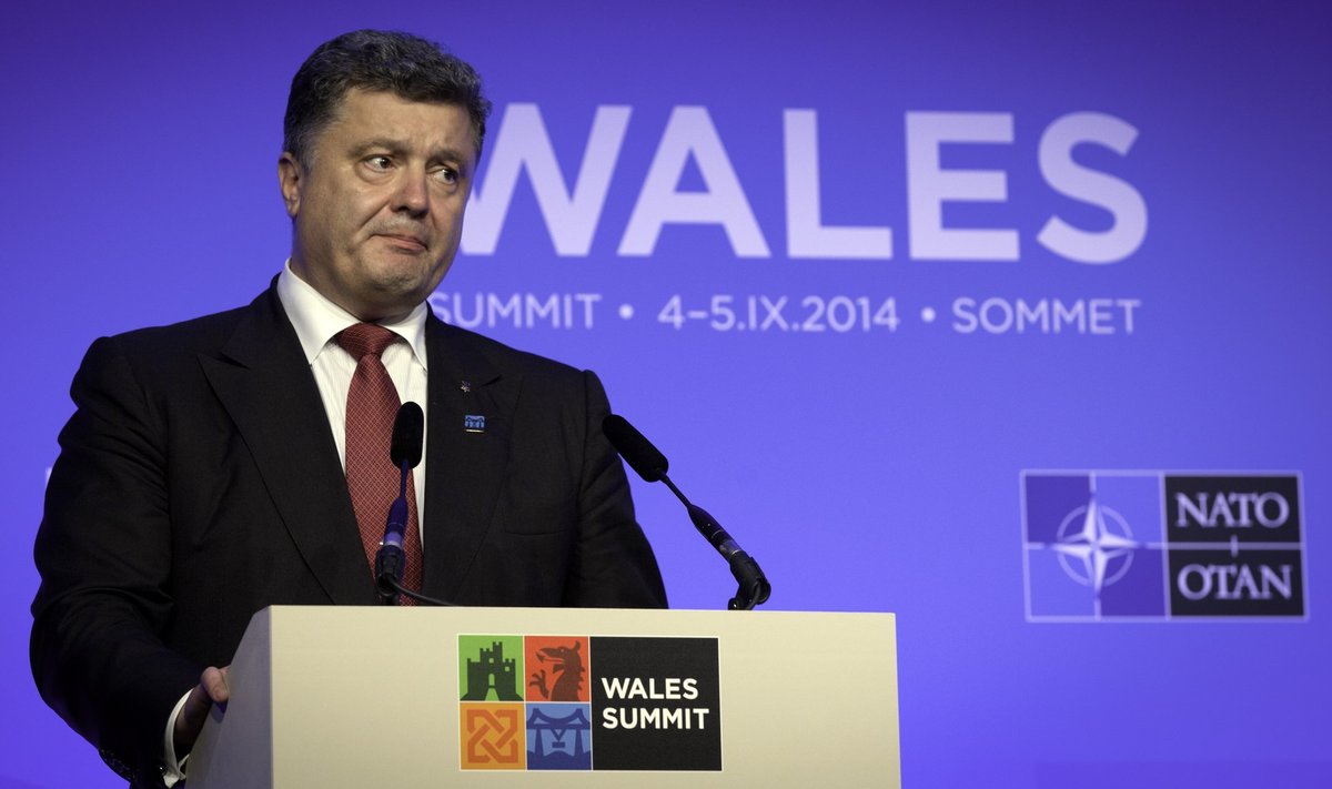 Ukraine's President Petro Poroshenko in Wales