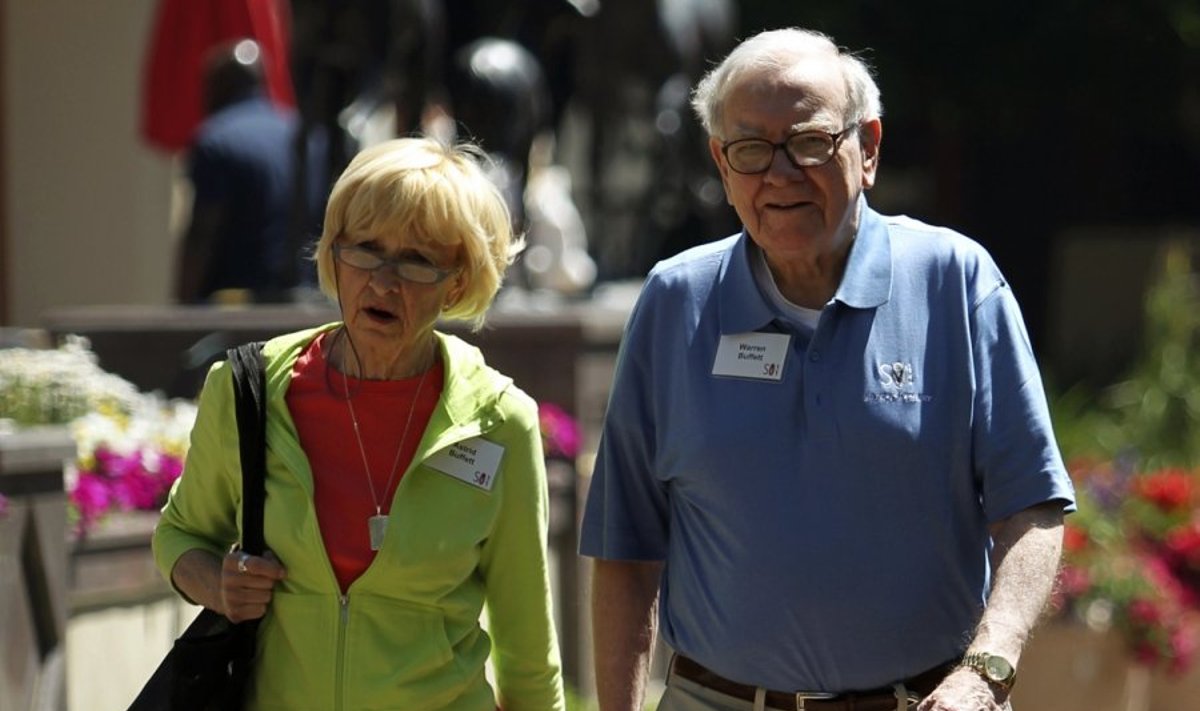 Warrenas Buffettas su žmona Astrid