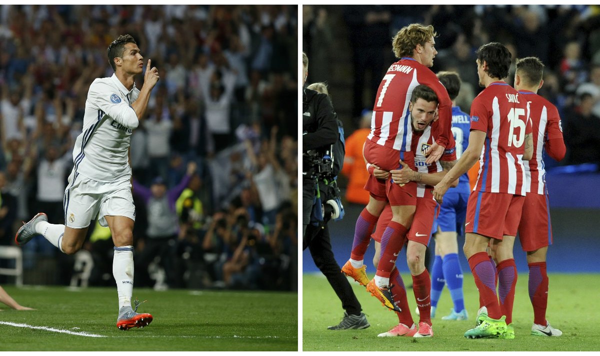 Cristiano Ronaldo ir Madrido „Atletico“ / Foto: Reuters/AP