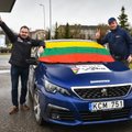 Eko ralio dalyviai paminėjo Lietuvos valstybės vėliavos 100-metį