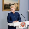 Grybauskaitė siūlo didinti viešojo sektoriaus skaidrumą