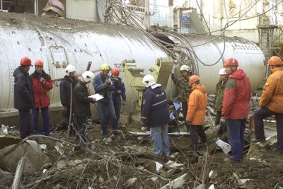 2002 metais griuvęs angaras sunaikino vieną iš „Buranų“ ir raketą-nešėją „Energija“
