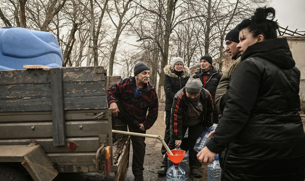 Laikinai okupuotose Ukrainos teritorijose Donecke trūksta vandens