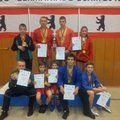 Lietuvos savigynos imtynių kovotojai iš varžybų Berlyne grįžo su devyniais medaliais