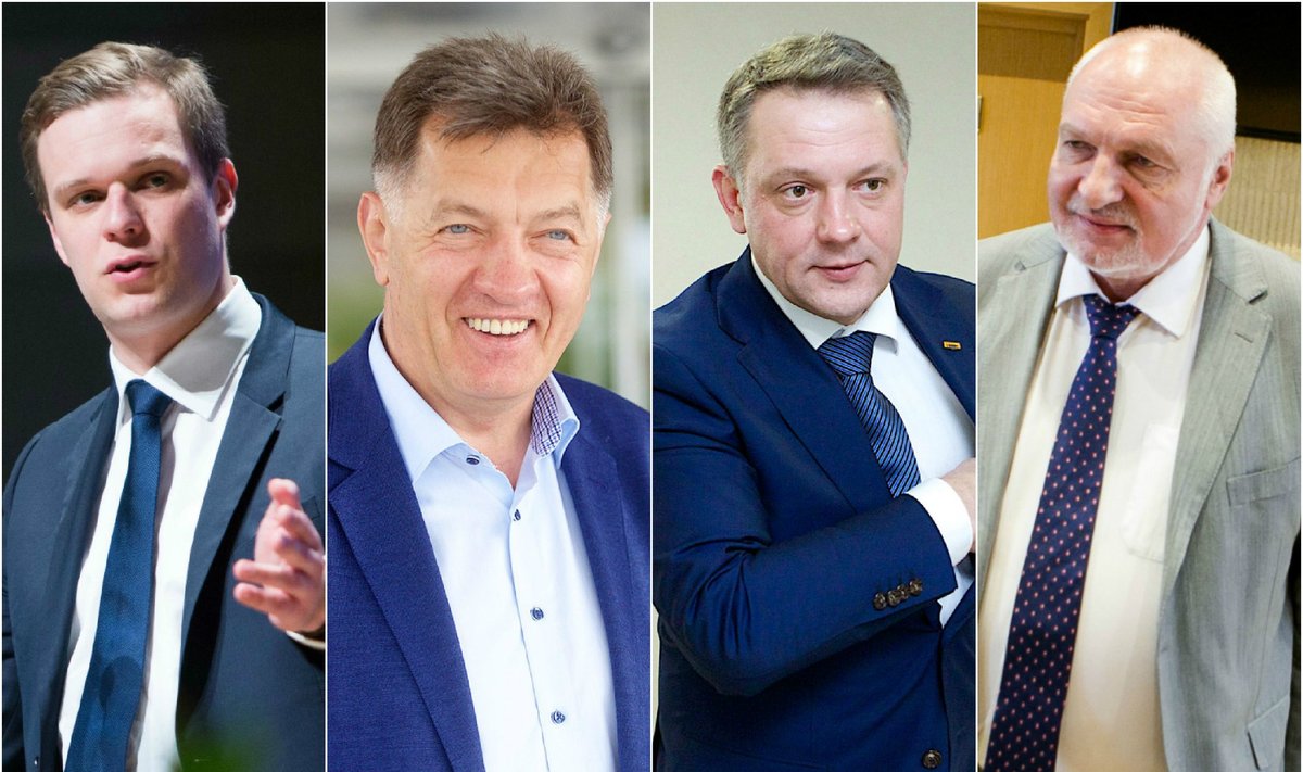 Gabrielius Landsbergis, Algirdas Butkevičius, Eligijus Masiulis ir Valentinas Mazuronis