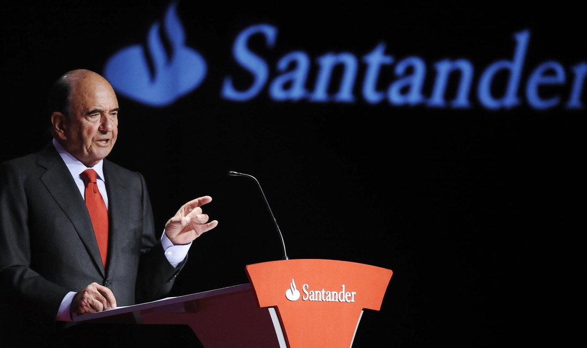 Santander banko vadovas Emilio Botin