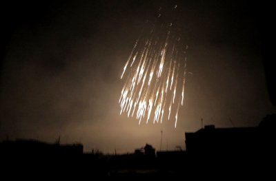 2018 m. kovo 23 dieną užfiksuota Sirijos režimo pajegų ataka Baltojo fosforo užtaisais Rytų Gutoje