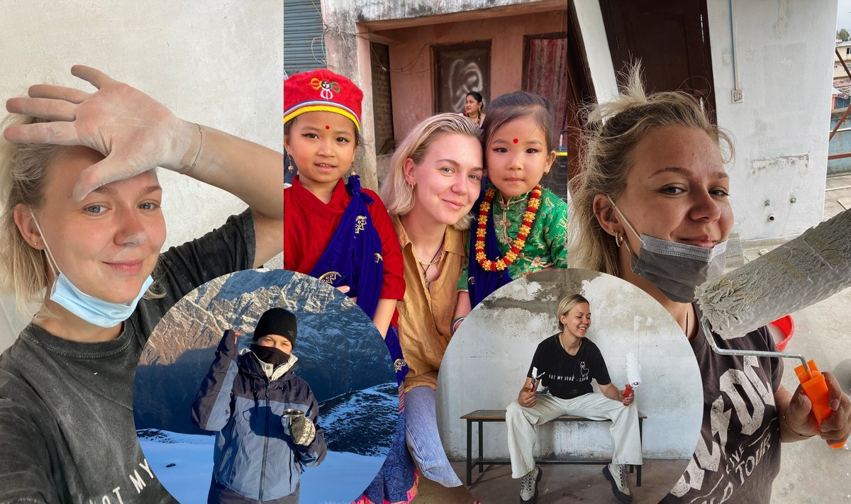 Monikos Linkytės savanorystė Nepale