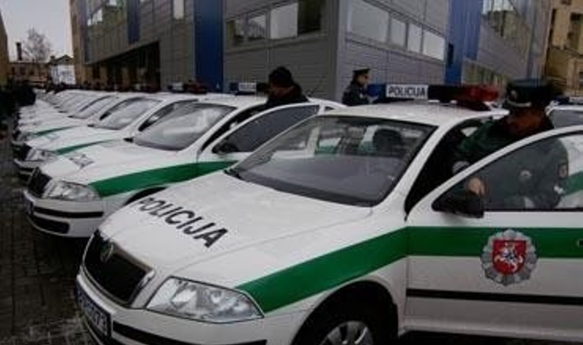 Policijos departamento "Škoda Octavia" automobiliai