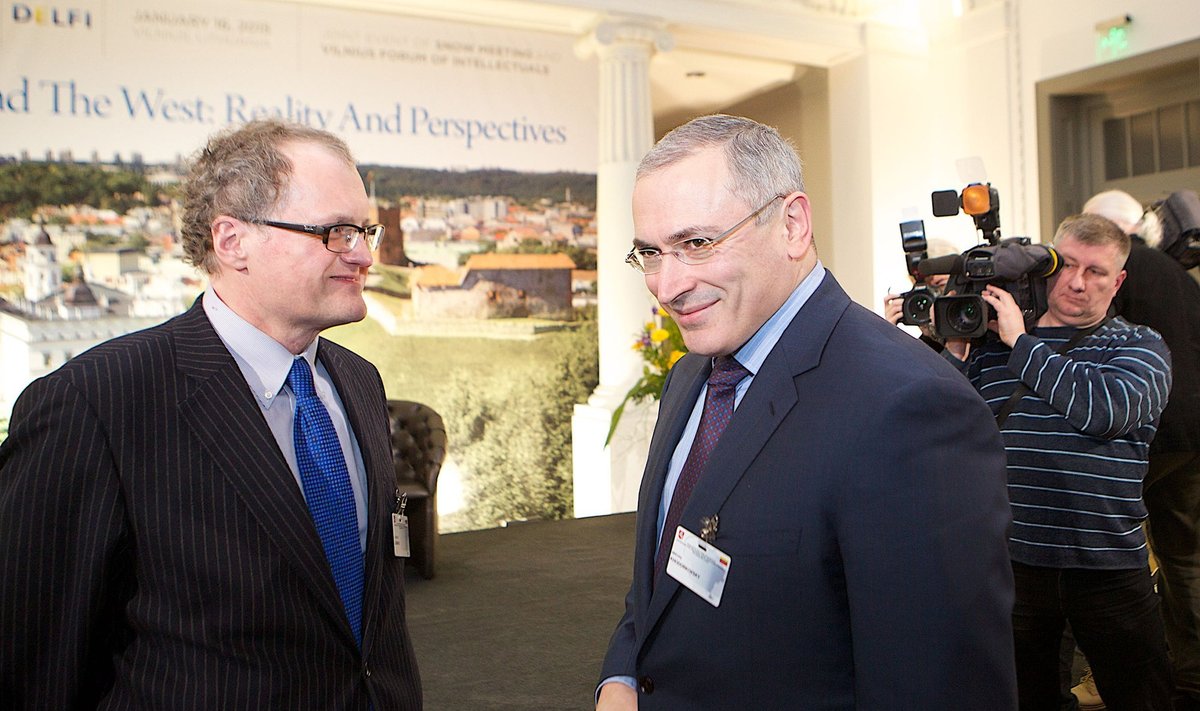 Leonidas Donskis and Mikhail Khodorkovsky