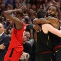 Po LeBrono pergalingo metimo viena ranka nuo lentos – „Raptors“ ant bedugnės krašto