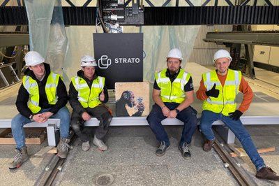 Unikalų 3D spausdintuvą „Strato“ komanda projektavo savo rankomis