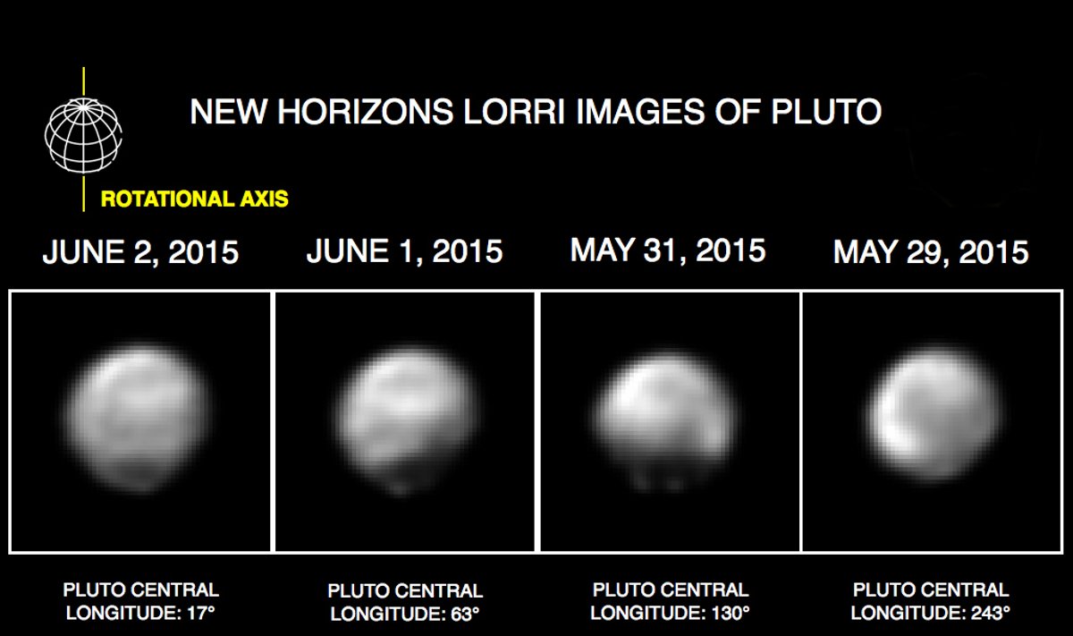 "New Horizons" zondo užfiksuoti Plutono vaizdai