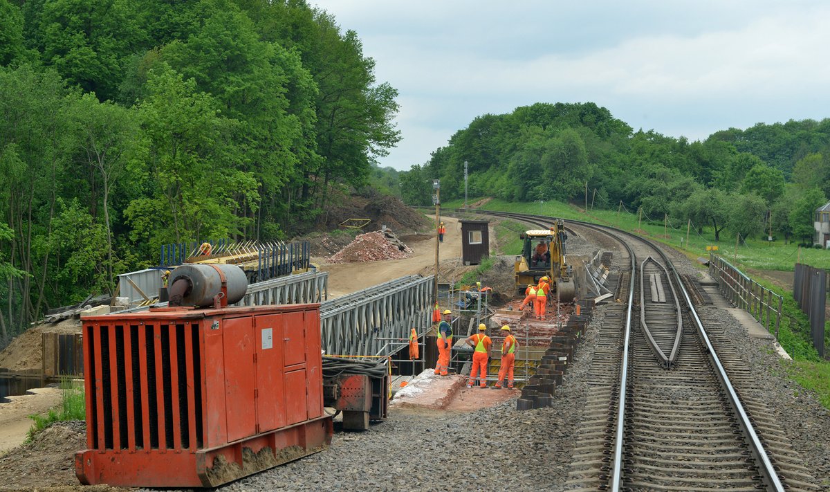 "Rail Baltica" construction work in Lithuania