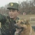 Šiaurės Korėjos kariai ruošdamiesi mūšiams dresuoja šunis