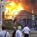 Per didžiulį gaisrą Rostove prie Dono sudegė daugiau kaip 100 namų
