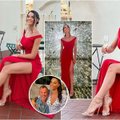 Šarūno Jasikevičiaus žmona pasipuošė pritrenkiančia suknele: renginio damą internautai apipylė komplimentais