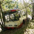 Vilniuje troleibusas nuvažiavo į krūmus, vairuotojas be sąmonės