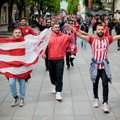 По Каунасу гуляют шумные болельщики Olympiakos
