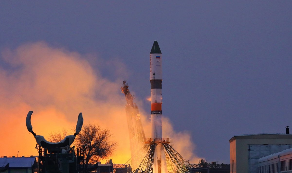 Rusijos raketa pakeliui į Tarptautinę kosminę stotį