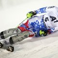 Antroji iš eilės Slovakijos kalnų slidininkės V.V.Zuzulovos pergalė pasaulio taurės etapuose