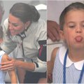 Princesė Charlotte fotografams parodė liežuvį – tokios Kate Middleton reakcijos dar nematėte