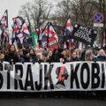 Lenkijoje tęsiasi protestai prieš planus sugriežtinti abortų tvarką