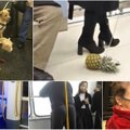 Keisčiausi metro užfiksuoti vaizdai: rankose gabenamas povas, ananasas „ant pavadėlio“ ir kiti nuotykiai