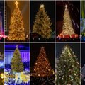 10 крупнейших городов Литвы зажгли рождественские елки: какая из них впечатлила вас больше всего?
