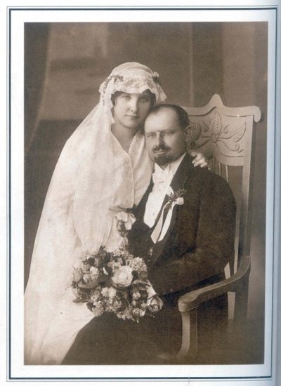 Ona ir Aleksandras Stulginskiai savo vestuvių dieną
