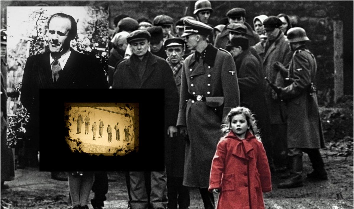 Oskaras Schindleris, kadras iš filmo "Šindlerio sąrašas"