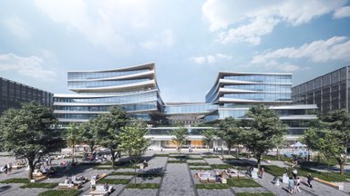 „Business Stadium Central“ fasadą už 9 mln. eurų įrengs „Glansa“