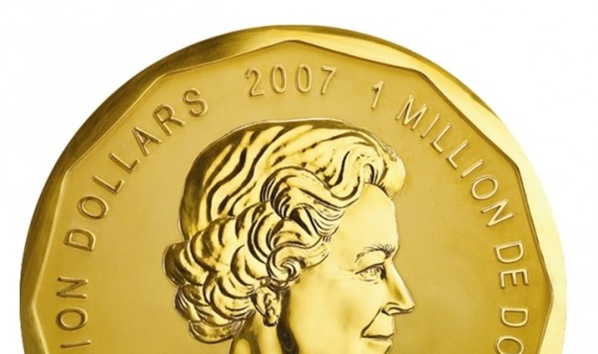 100 kg svorio auksinė moneta
