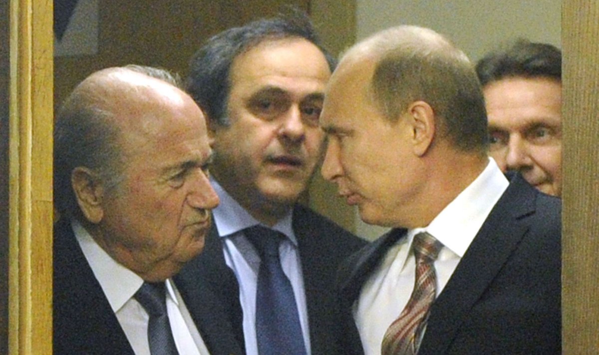 Josephas Blatteris, Michelis Platini ir Vladimiras Putinas
