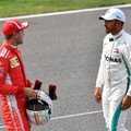 F-1 čempionato lyderiai po susidūrimo Italijoje kaltino vienas kitą