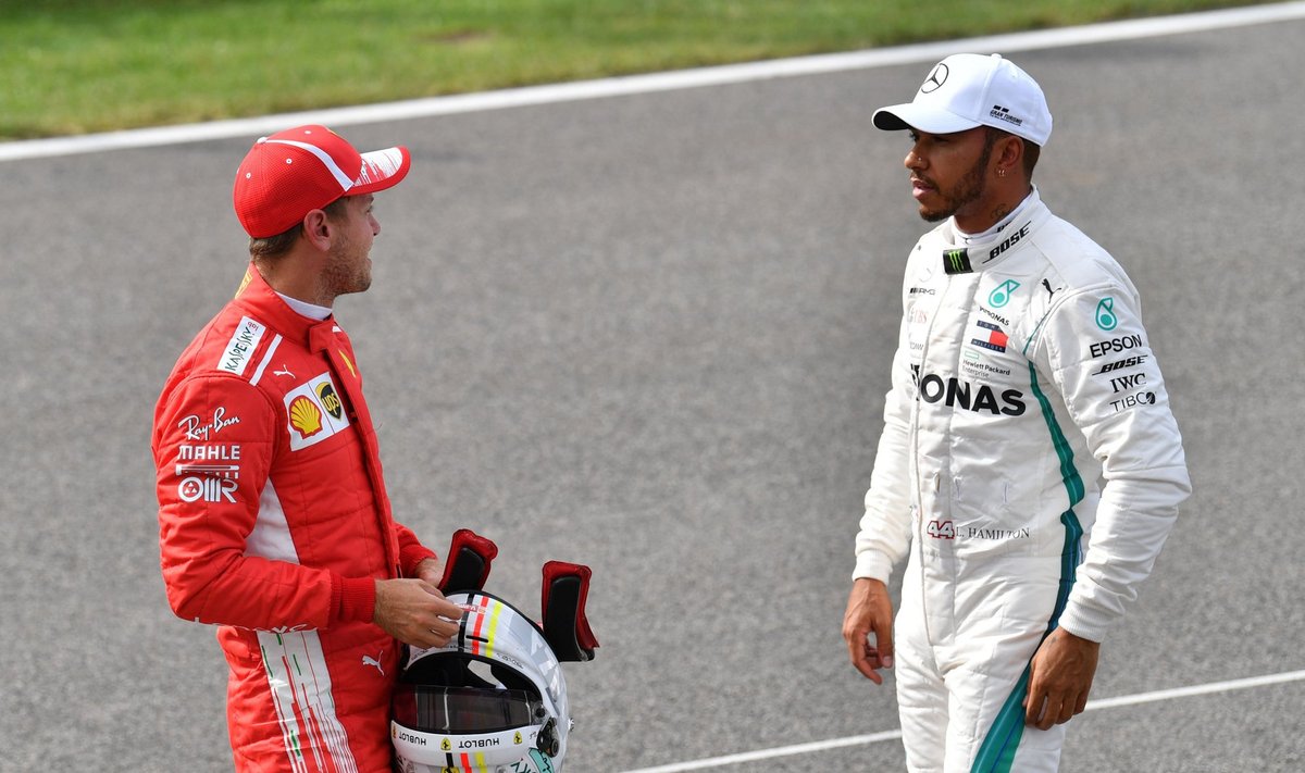 Sebastianas Vettelis ir Lewisas Hamiltonas