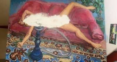 Išniekintas paveikslas „Persiškas kilimas“