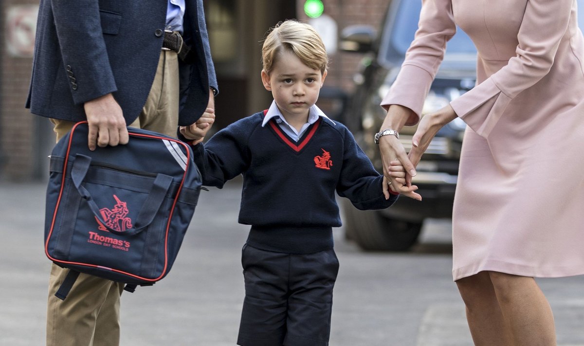 Pirmoji princo George diena mokykloje